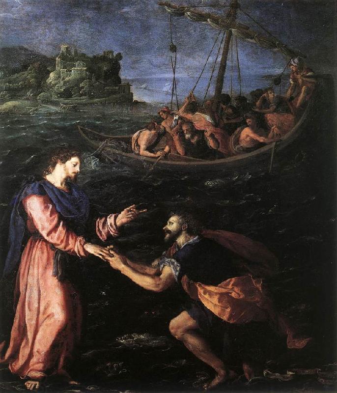 ALLORI Alessandro St Peter Walking on the Water oil painting picture